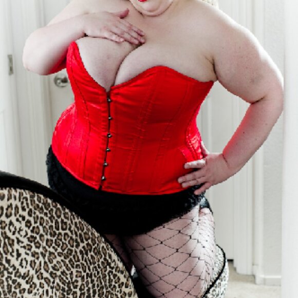 NWT XL Elegant Handmade Lace Over Steel Boned Corset 30" - Picture 15 of 15